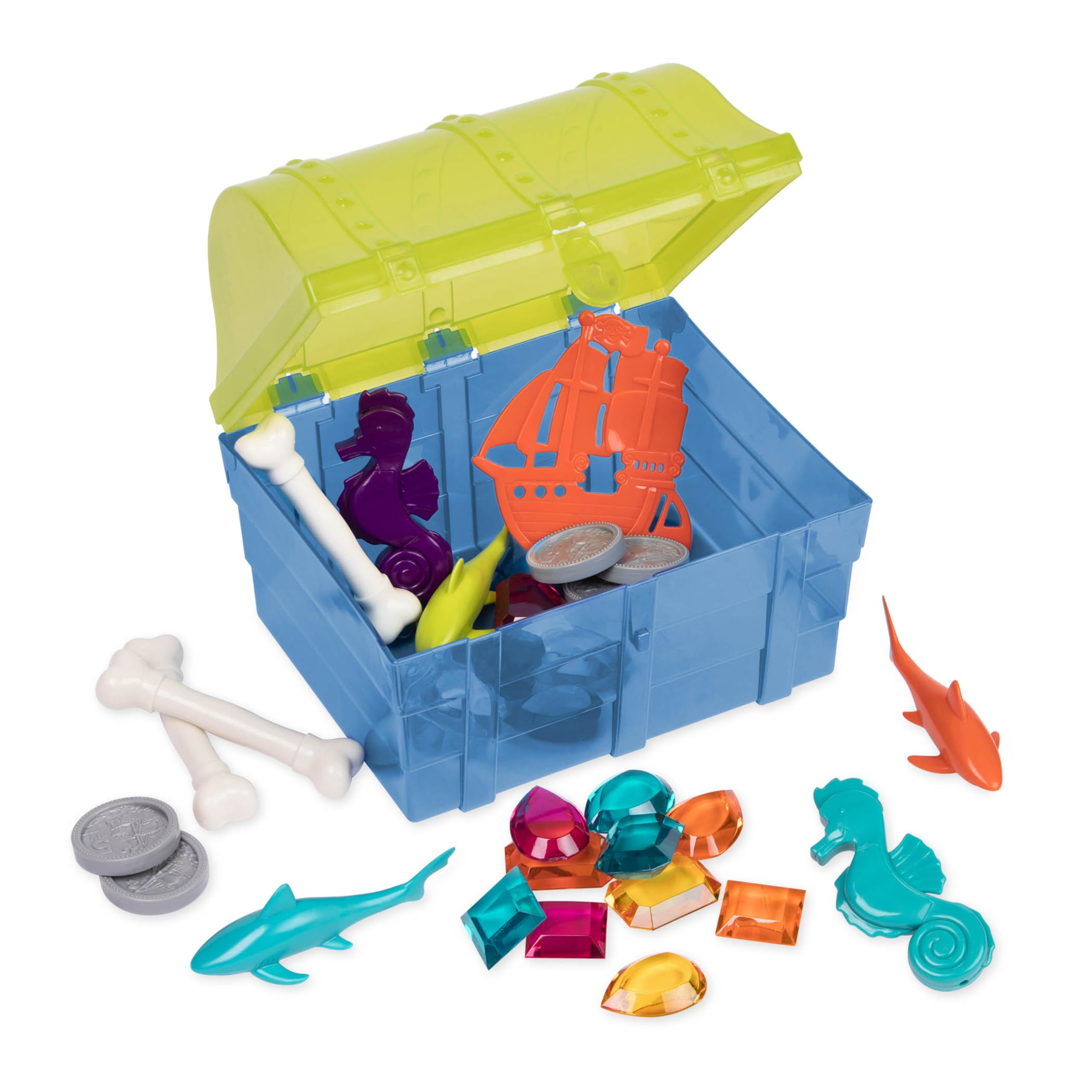 Battat – Diving Game For Kids – Water & Pool Toys – Pirate Treasure Chest – Summer Beach Toys – Pirate Diving Set – 8 Years + (28 Pcs)