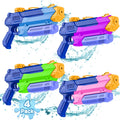 WOLKEK Water Gun Water Guns for Kids 4 Pack Long Range Squirt Guns Pool Toys Water Toys for Swimming Pool Beach Sand Outdoor Summer Gifts for Kids
