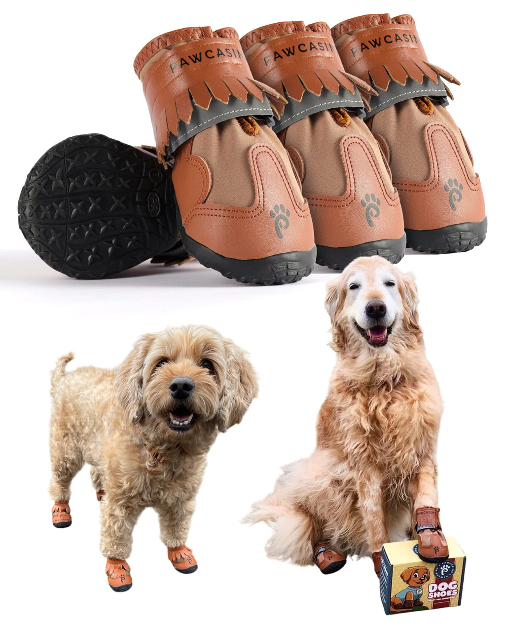Pawcasins Dog Boots — Waterproof Paw Protectors