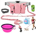 Hands-Free Dog Walking Leash Belt with Treat Pouch